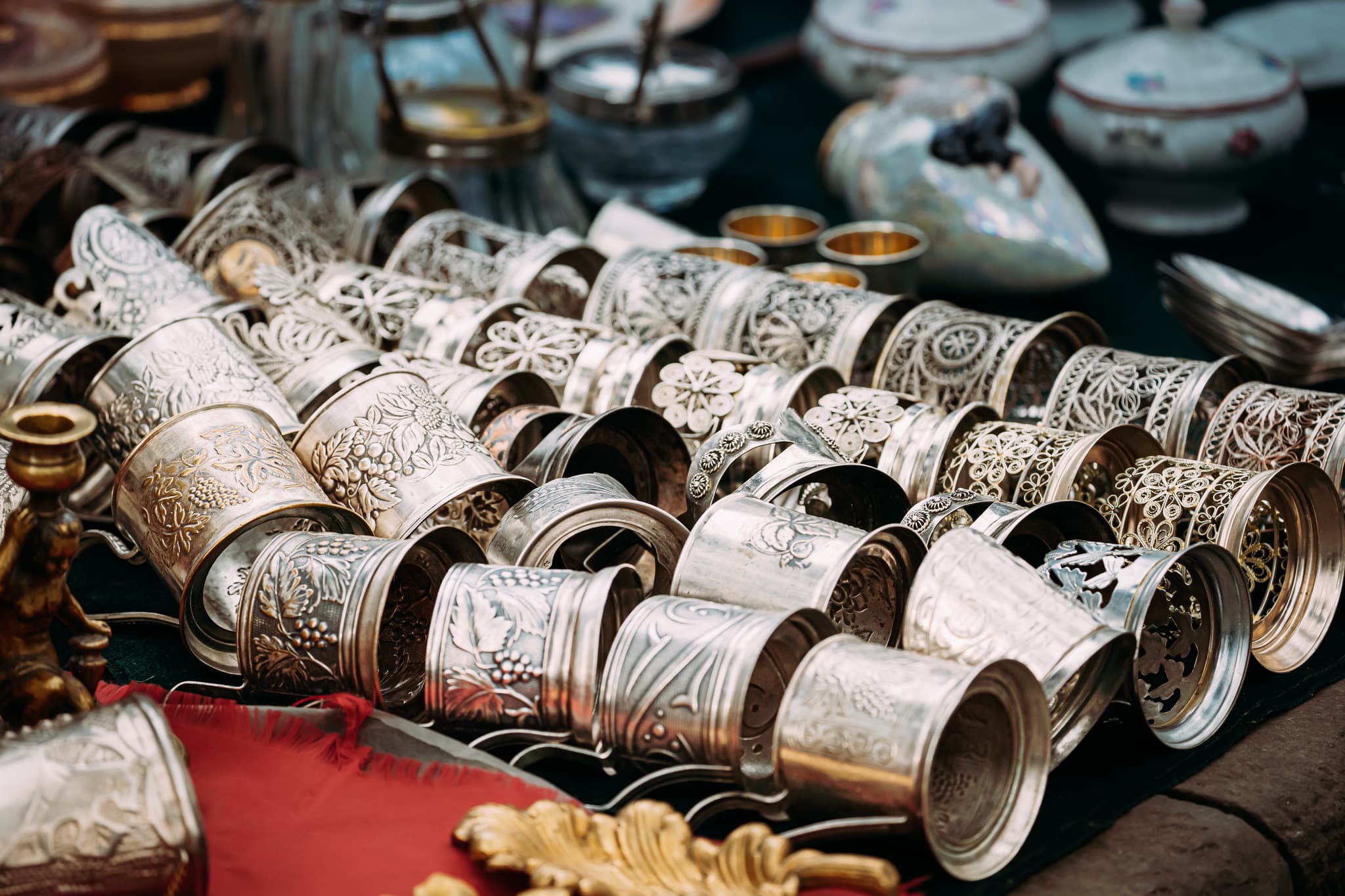 Hallmarked Napkin Rings / Trinkets buying service - National Gold UK